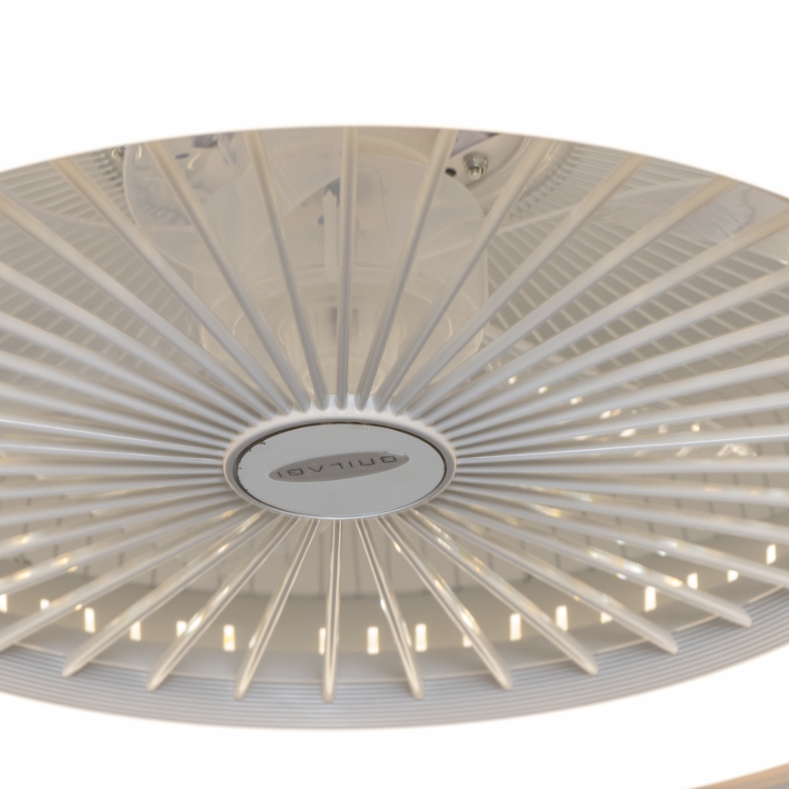 Brilagi - Lámpara LED regulable con ventilador RONDA LED/48W/230V 3000-6000K blanco + mando a distancia