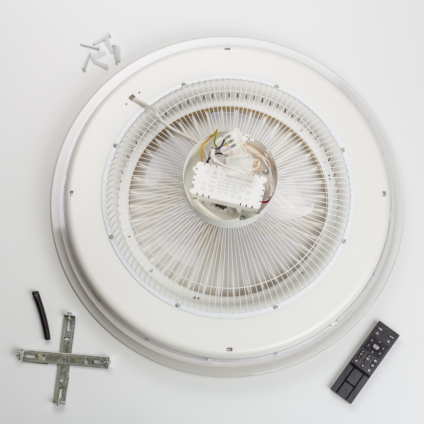 Brilagi - Lámpara LED regulable con ventilador RONDA LED/48W/230V 3000-6000K dorado + control remoto