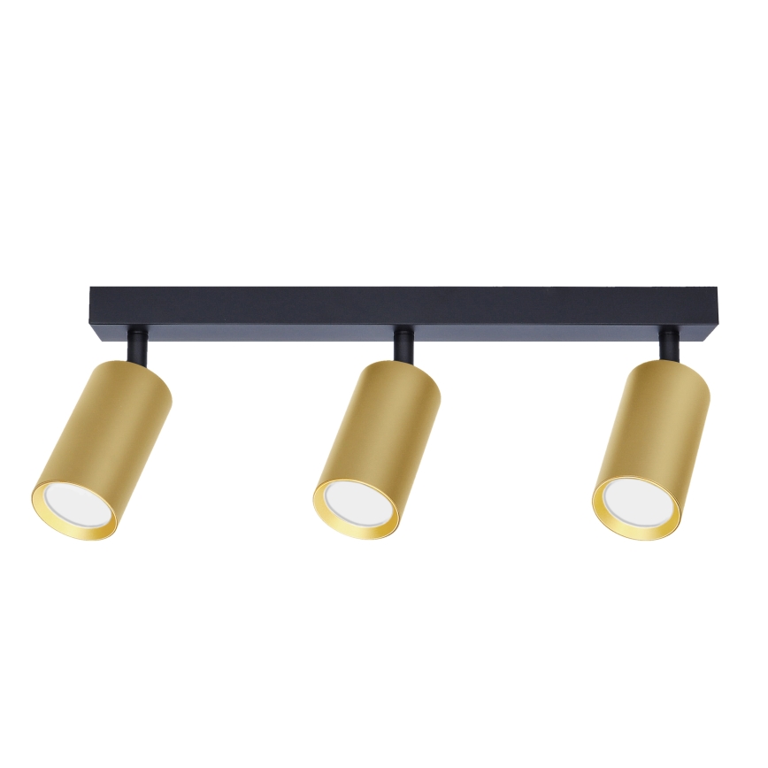 Brilagi - Foco empotrable LED RGBW regulable SELE GOLDEN 3xGU10/6,5W/230V 2700-6500K negro/dorado