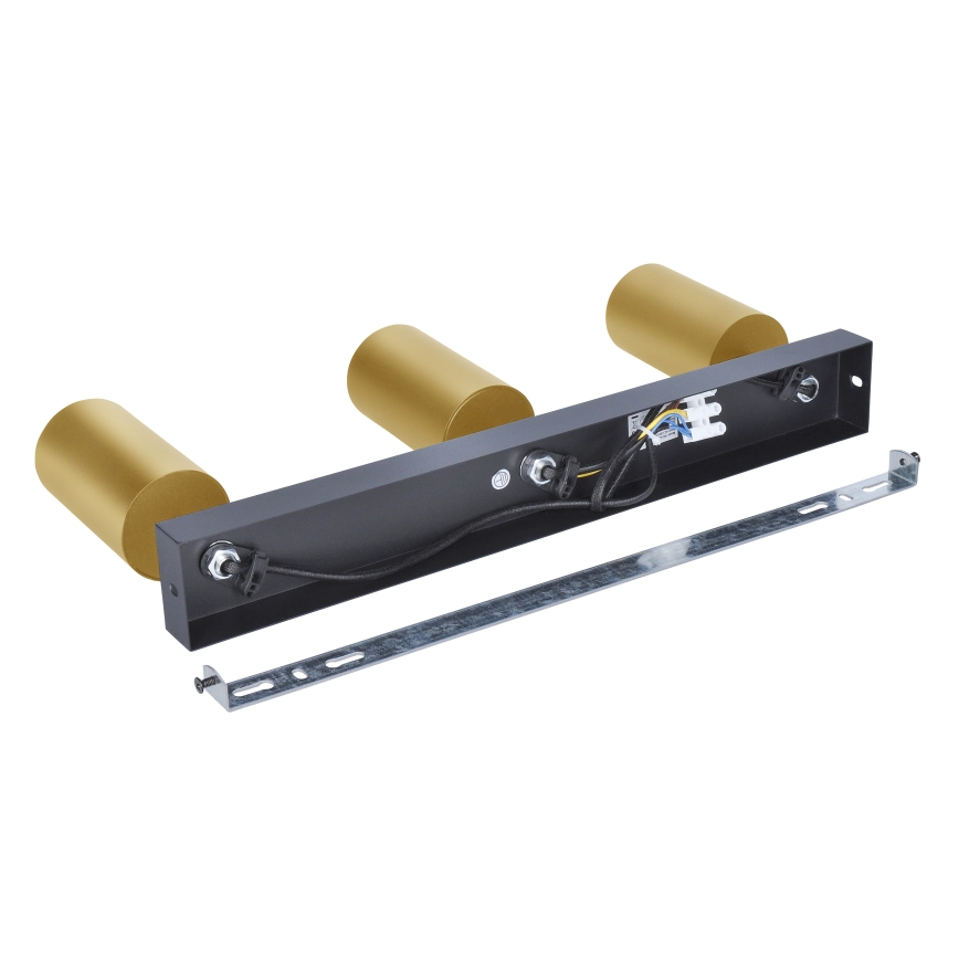 Brilagi - Foco empotrable LED RGBW regulable SELE GOLDEN 3xGU10/6,5W/230V 2700-6500K negro/dorado