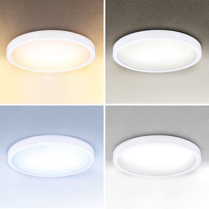 Brilagi - Plafón LED regulable ESTELA LED/36W/230V 3000-6500K ø 30 cm blanco + control remoto