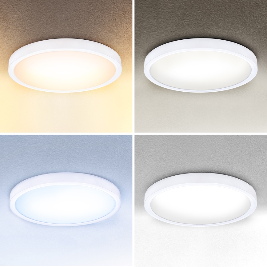 Brilagi - Plafón LED regulable ESTELA LED/36W/230V 3000-6500K ø 30 cm blanco + control remoto