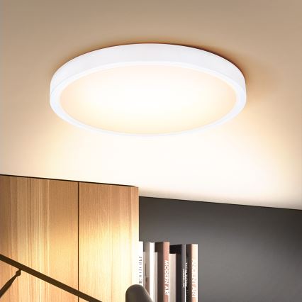 Brilagi - Plafón LED regulable ESTELA LED/36W/230V 3000-6500K ø 30 cm blanco + control remoto