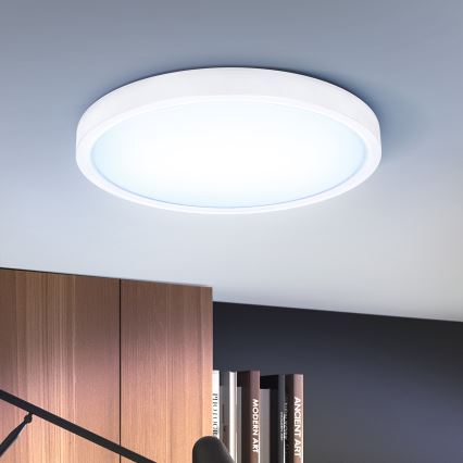 Brilagi - Plafón LED regulable ESTELA LED/36W/230V 3000-6500K ø 30 cm blanco + control remoto