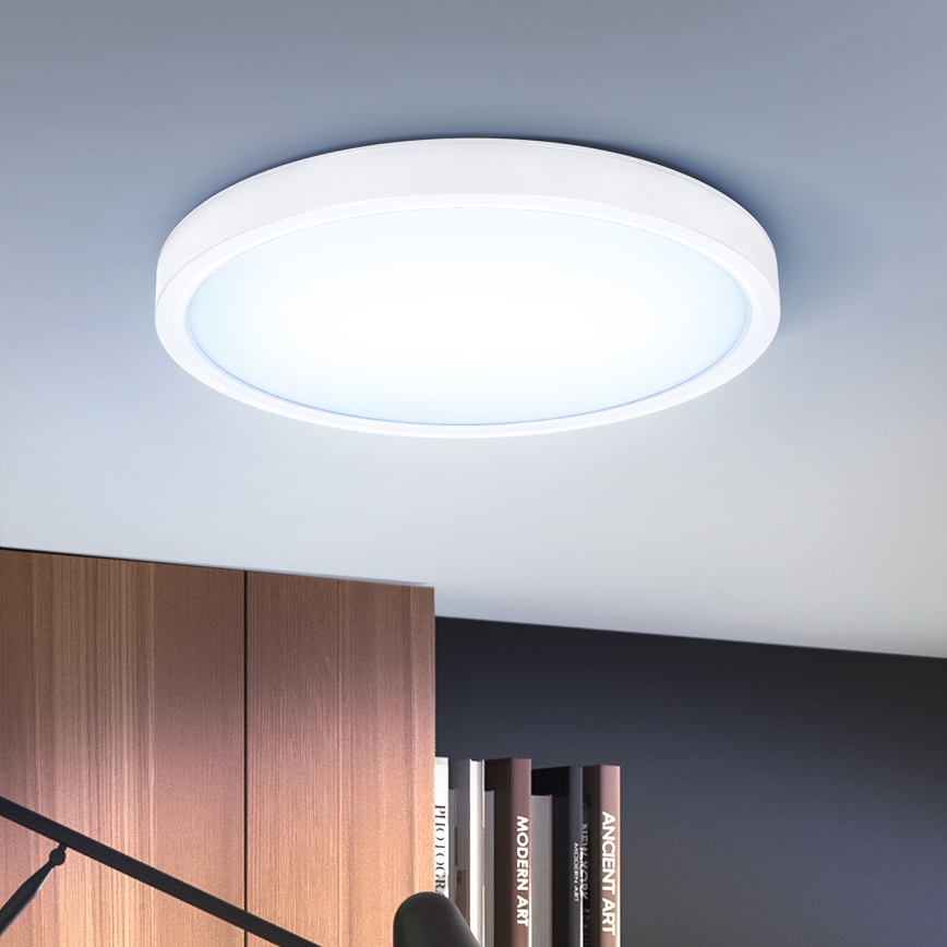 Brilagi - Plafón LED regulable ESTELA LED/36W/230V 3000-6500K ø 30 cm blanco + control remoto