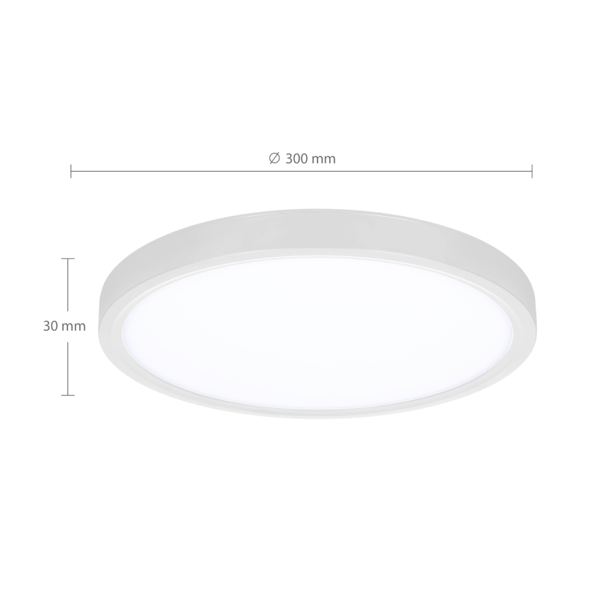 Brilagi - Plafón LED regulable ESTELA LED/36W/230V 3000-6500K ø 30 cm blanco + control remoto