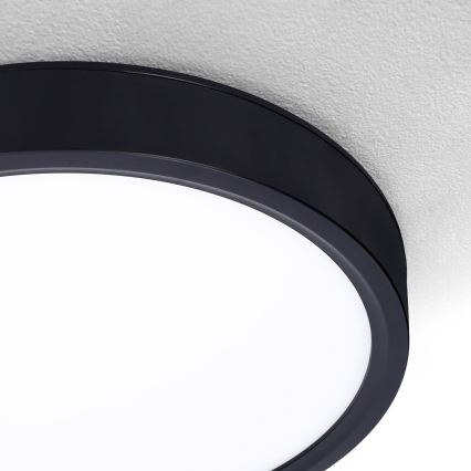 Brilagi - Plafón LED regulable ESTELA LED/48W/230V 3000-6500K ø 40 cm negro + control remoto