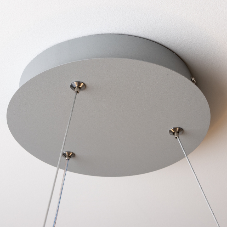 Brilagi - Lámpara colgante LED regulable en cable FALCON LED/80W/230V 3000-6500K Ø 60 cm gris + mando a distancia