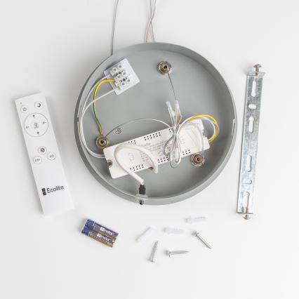 Brilagi - Lámpara colgante LED regulable en cable FALCON LED/80W/230V 3000-6500K Ø 60 cm gris + mando a distancia