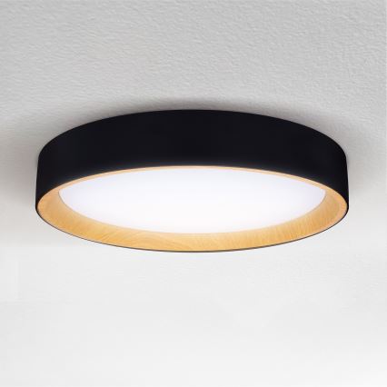 Brilagi - Plafón LED regulable LARIOS LED/48W/230V 3000-6500K ø 39 cm negro + control remoto