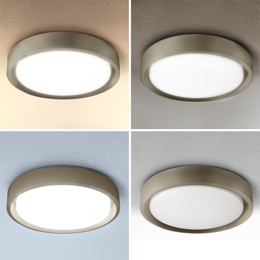 Brilagi - Lámpara de techo LED regulable MATTEO LED/48W/230V 3000-6500K diámetro 41 cm taupe + mando a distancia
