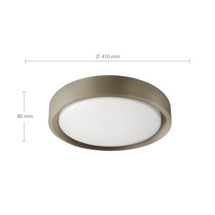 Brilagi - Lámpara de techo LED regulable MATTEO LED/48W/230V 3000-6500K diámetro 41 cm taupe + mando a distancia