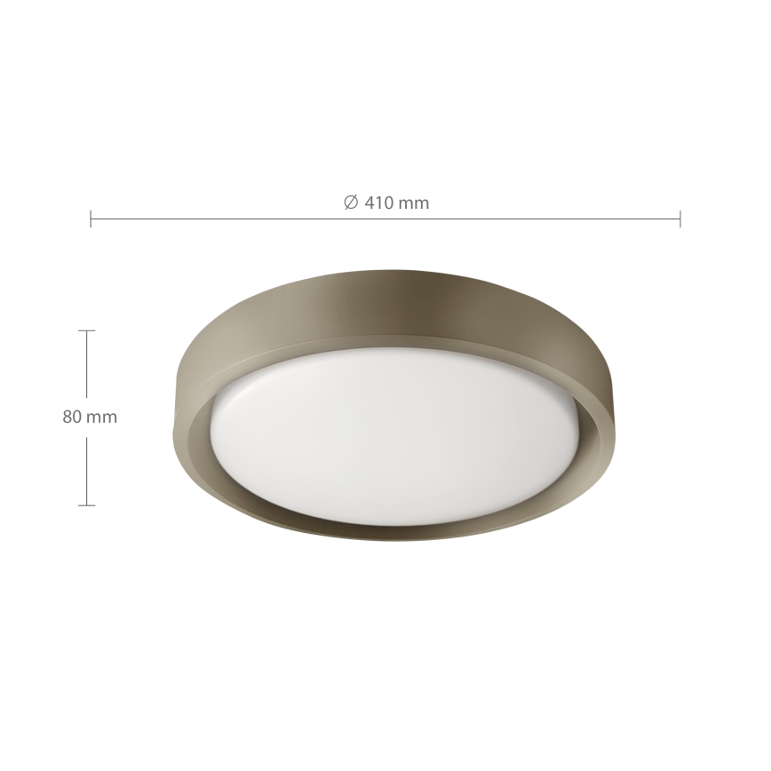 Brilagi - Lámpara de techo LED regulable MATTEO LED/48W/230V 3000-6500K diámetro 41 cm taupe + mando a distancia
