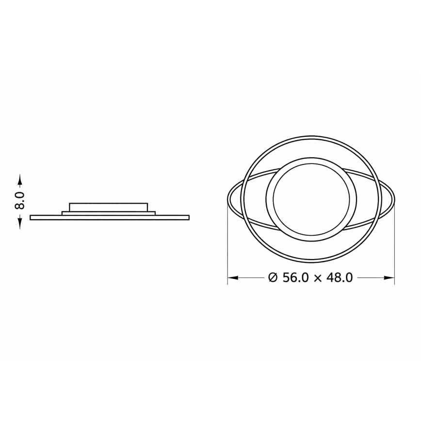 Brilagi - Lámpara de techo LED regulable infantil ASTRO LED/68W/230V 3000-6000K + control remoto