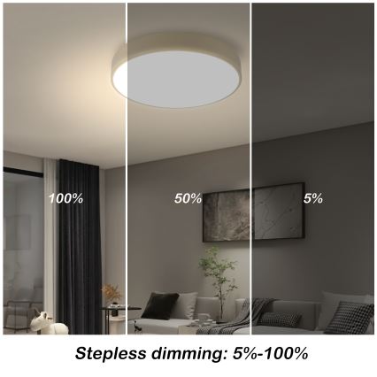 Brilagi - Lámpara de techo LED regulable POOL LED/36W/230V 3000-6000K diámetro 30 cm beige + mando a distancia