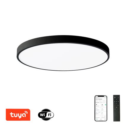 Brilagi - Lámpara de techo LED regulable POOL SMART LED/100W/230V 3000-6000K diám. 80 cm Wi-Fi Tuya negra + control remoto