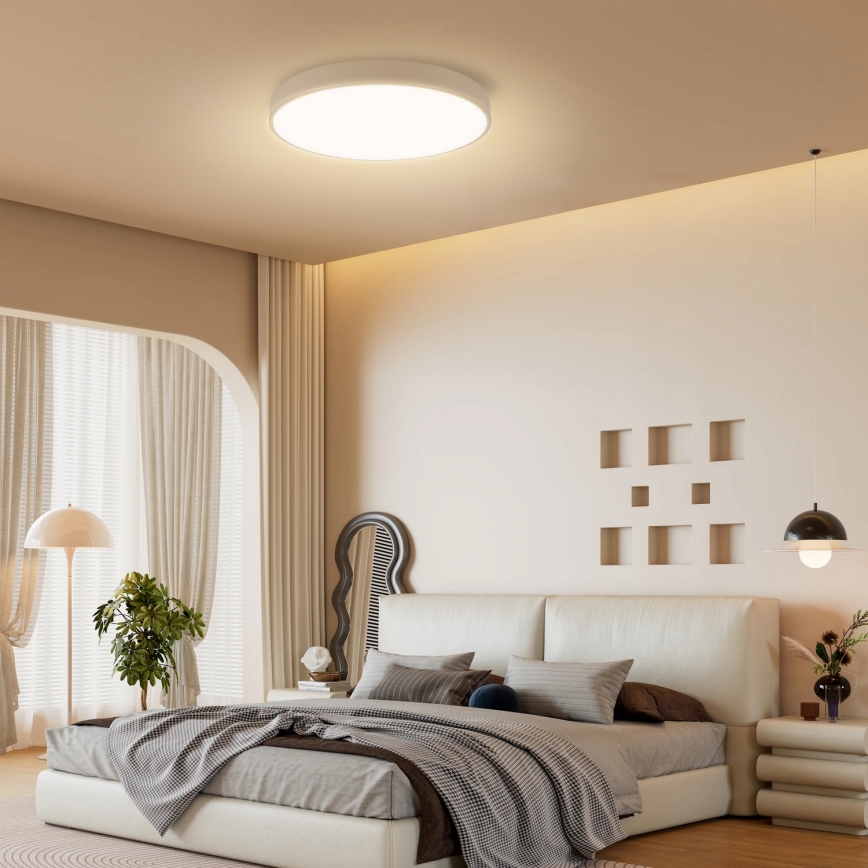 Brilagi - Lámpara de techo LED regulable POOL SMART LED/60W/230V 3000-6000K diámetro 50 cm Wi-Fi Tuya beige + control remoto