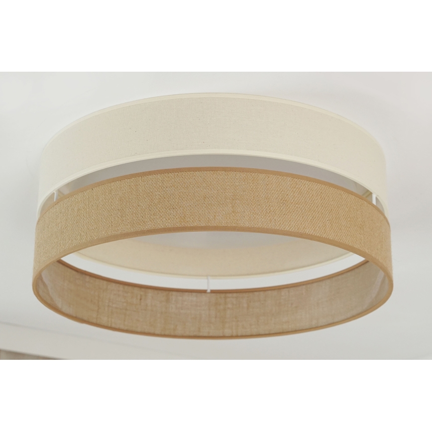 Brilagi - Lámpara de techo LED regulable ROYAL YUTE LED/24W/230V Ø 45 cm 3000/4000/6500K beige/crema + mando a distancia