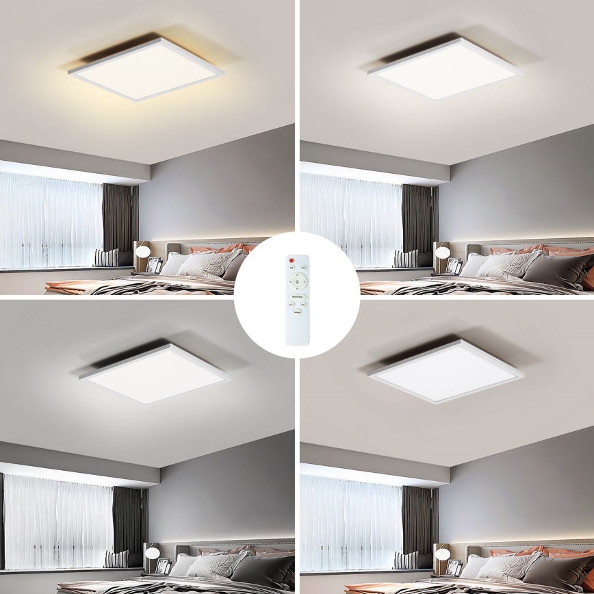 Brilagi - Plafón LED regulable SLIMFRAME LED/25W/230V 30x30 cm 3000-6000K blanco + control remoto