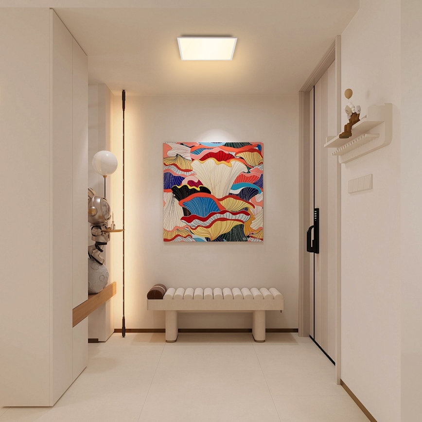 Brilagi - Plafón LED regulable SLIMFRAME LED/25W/230V 30x30 cm 3000-6000K blanco + control remoto