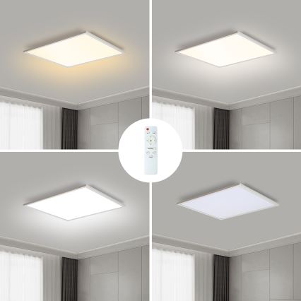 Brilagi - Plafón LED regulable SLIMFRAME LED/36W/230V 45x45 cm 3000-6000K blanco + control remoto