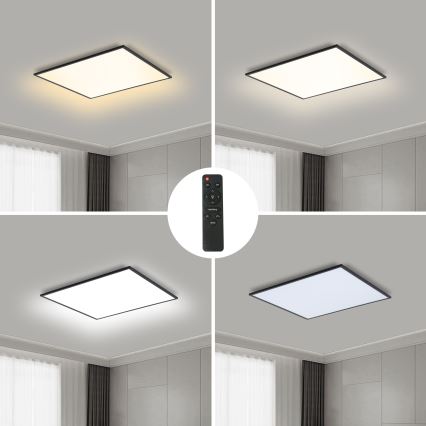 Brilagi - Plafón LED regulable SLIMFRAME LED/36W/230V 45x45 cm 3000-6000K negro + control remoto
