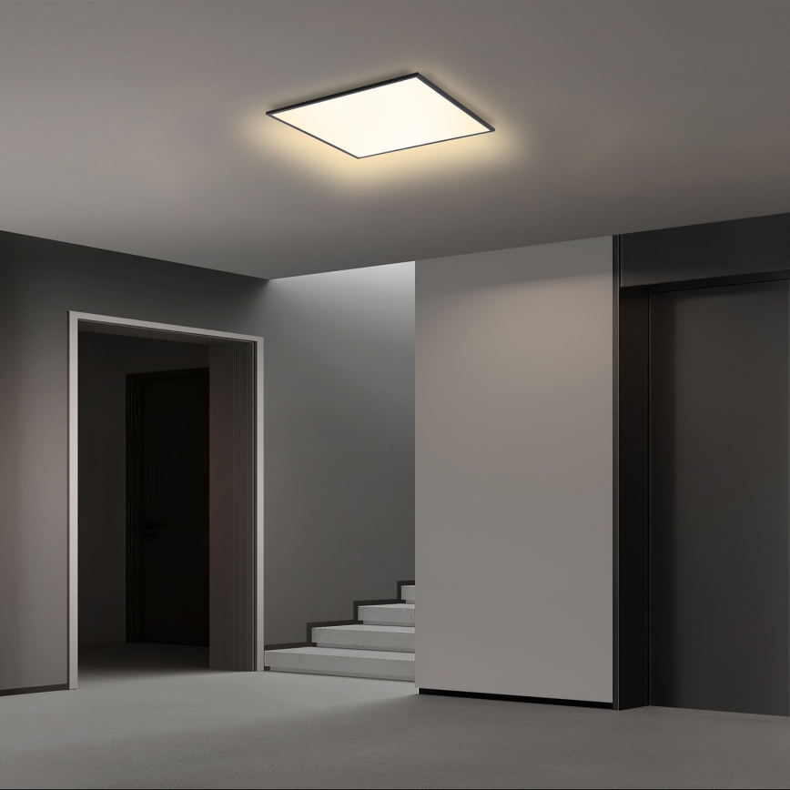 Brilagi - Plafón LED regulable SLIMFRAME LED/36W/230V 45x45 cm 3000-6000K negro + control remoto