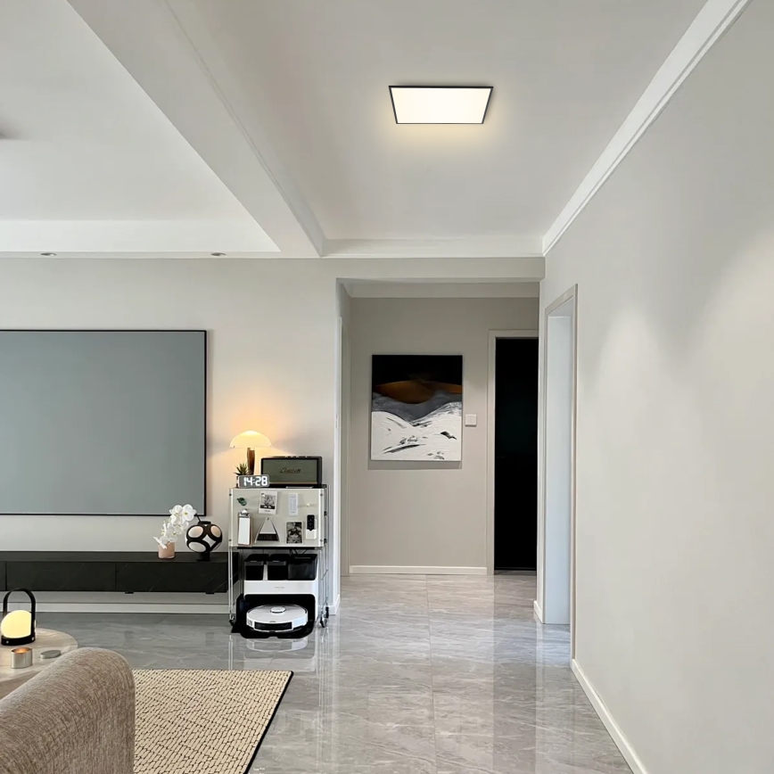 Brilagi - Plafón LED regulable SLIMFRAME LED/36W/230V 45x45 cm 3000-6000K negro + control remoto