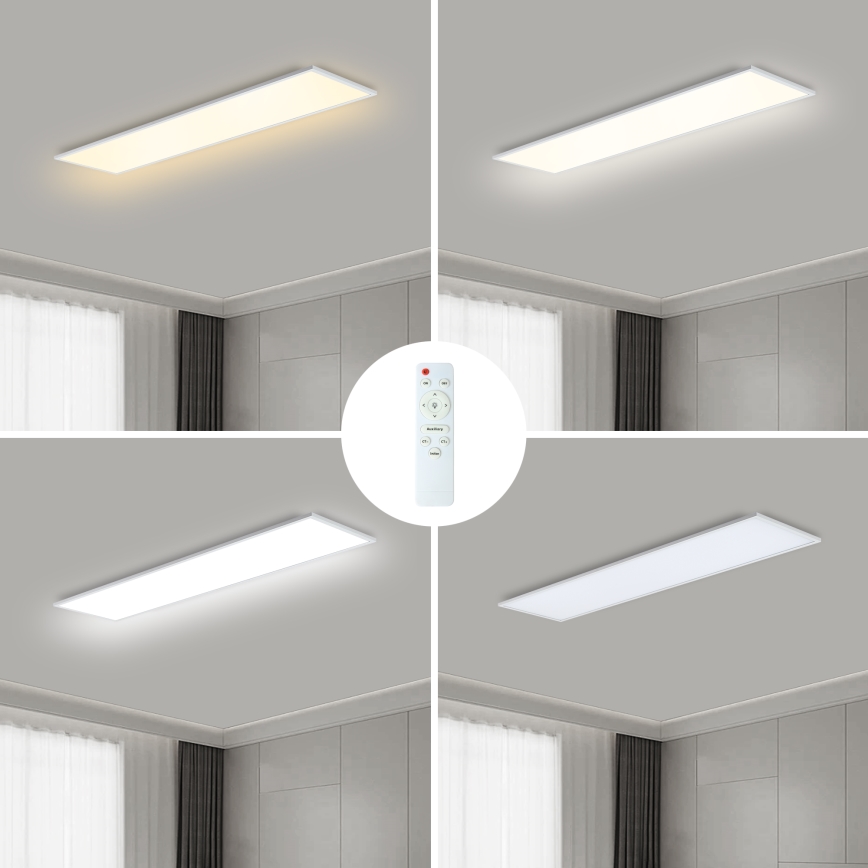 Brilagi - Plafón LED regulable SLIMFRAME LED/58W/230V 120x30 cm 3000-6000K blanco + control remoto