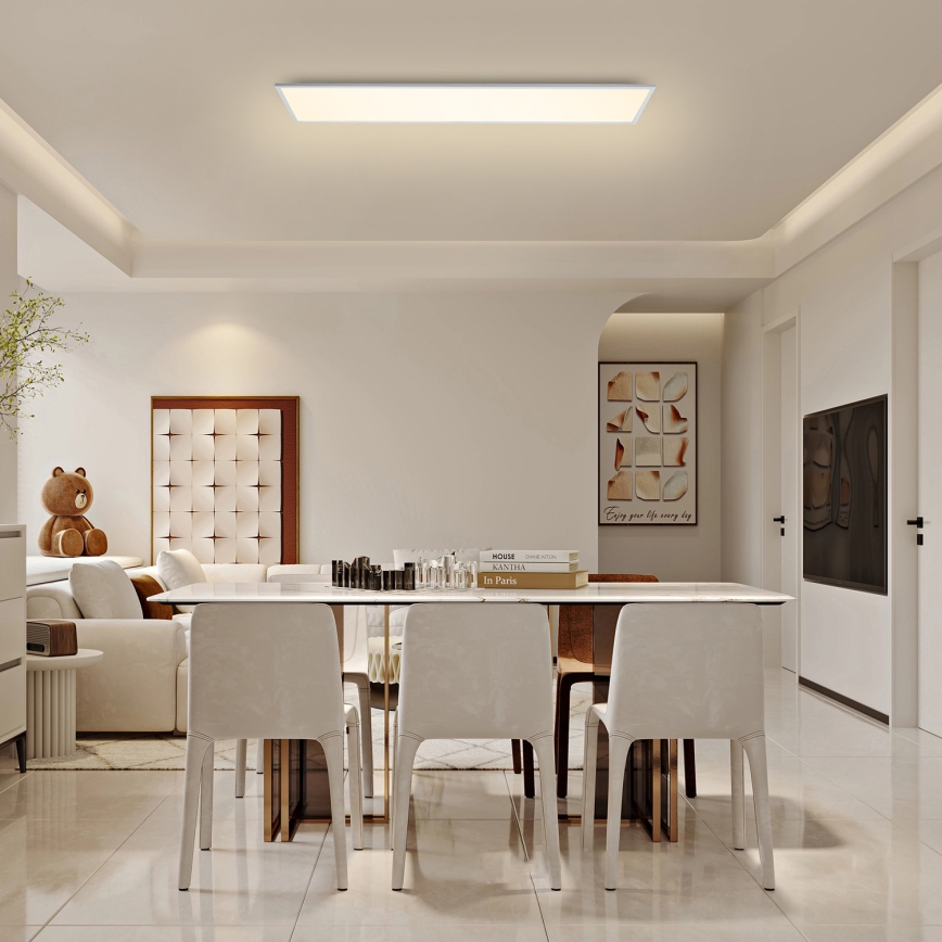 Brilagi - Plafón LED regulable SLIMFRAME LED/58W/230V 120x30 cm 3000-6000K blanco + control remoto