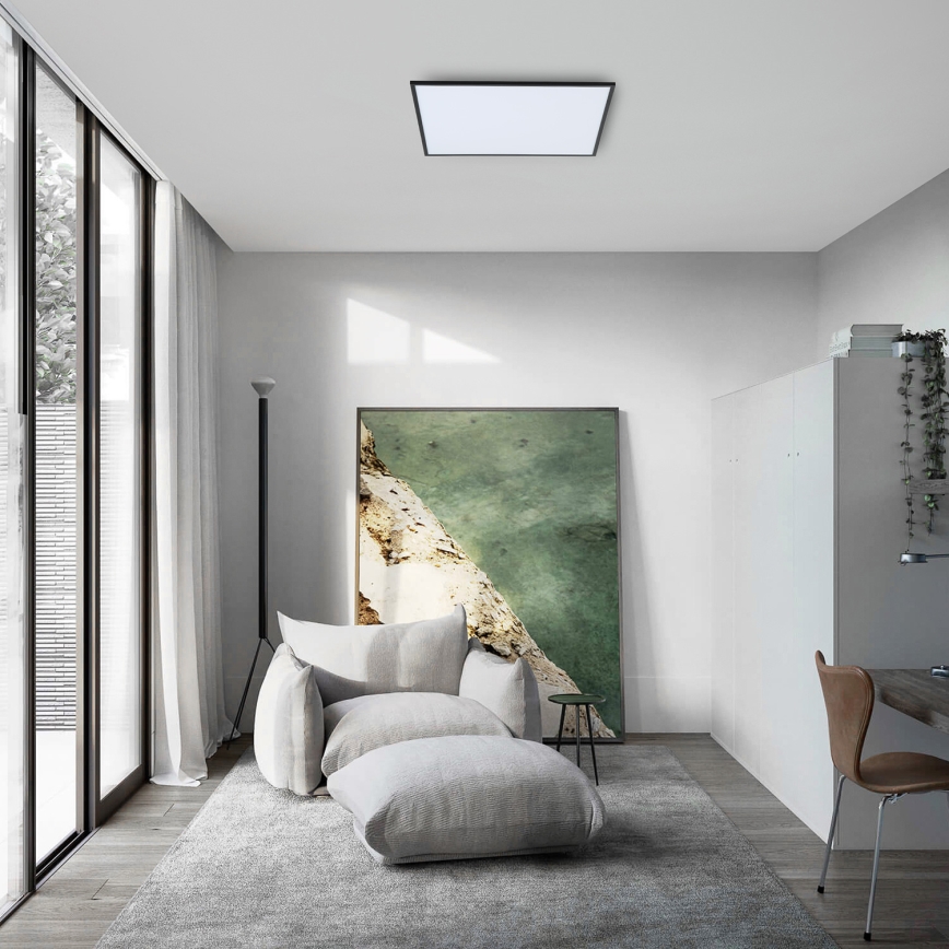 Brilagi - Plafón LED regulable SLIMFRAME LED/58W/230V 60x60 cm 3000-6000K negro + control remoto