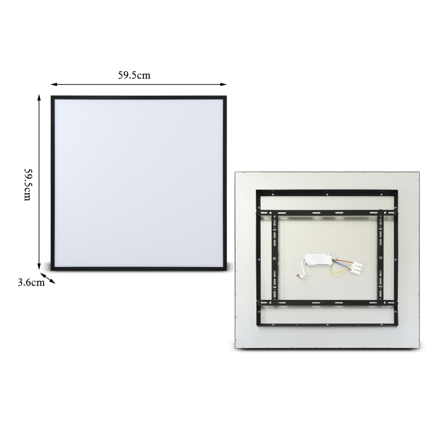 Brilagi - Plafón LED regulable SLIMFRAME LED/58W/230V 60x60 cm 3000-6000K negro + control remoto