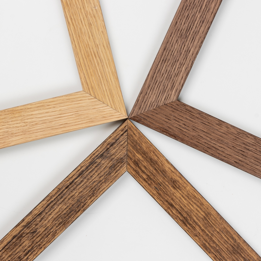 Brilagi - Plafón LED regulable SLIMFRAME WOOD LED/58W/230V 64x64 cm 3000-6000K marrón + control remoto
