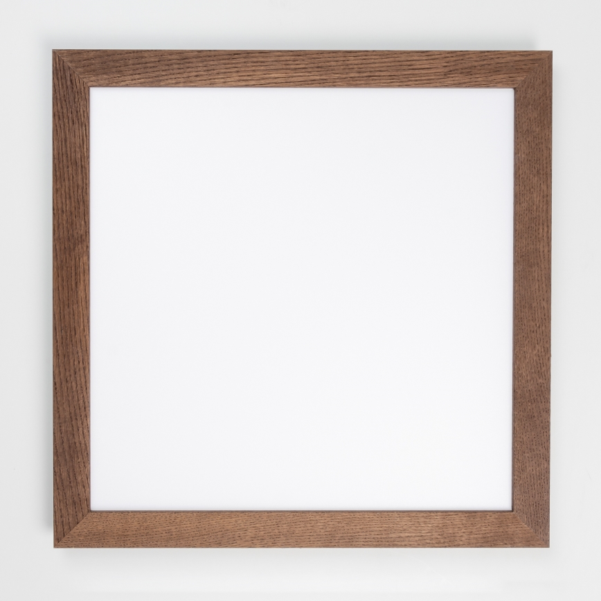 Brilagi - Plafón LED regulable SLIMFRAME WOOD LED/58W/230V 64x64 cm 3000-6000K marón oscuro + control remoto