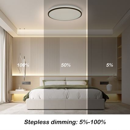 Brilagi - Plafón LED regulable SMART LED/28W/230V 3000-6000K diá. 35 cm Wi-Fi Tuya + control remoto