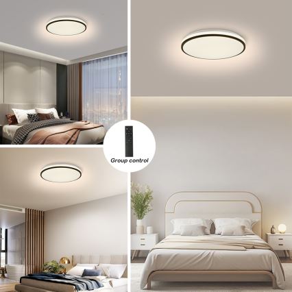 Brilagi - Plafón LED regulable SMART LED/28W/230V 3000-6000K diá. 35 cm Wi-Fi Tuya + control remoto