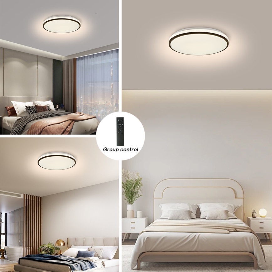 Brilagi - Plafón LED regulable SMART LED/28W/230V 3000-6000K diá. 35 cm Wi-Fi Tuya + control remoto