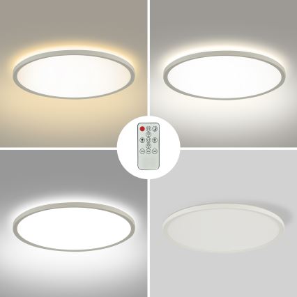 Brilagi - Plafón LED regulable ULTRA SLIM LED/24W/230V 2700-6500K diá. 42 cm blanco + control remoto