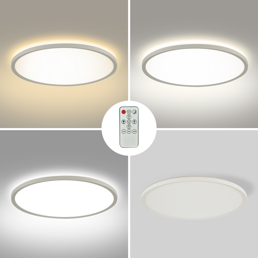 Brilagi - Plafón LED regulable ULTRA SLIM LED/24W/230V 2700-6500K diá. 42 cm blanco + control remoto