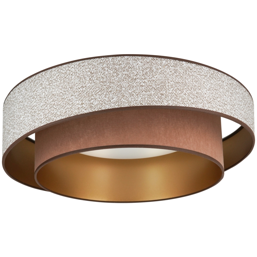 Brilagi - Plafón LED regulable VEGAS SHINE LED/24W/230V diá. 60 cm 3000/4000/6500K marrón + control remoto