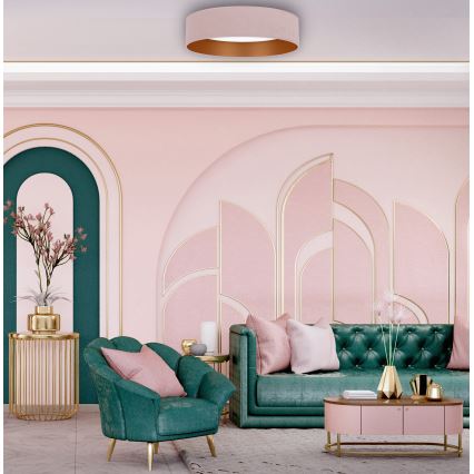 Brilagi - Plafón LED regulable VELVET SMART LED/36W/230V 55 cm 2700-6500K Wi-Fi Tuya rosa/dorado + mando a distancia