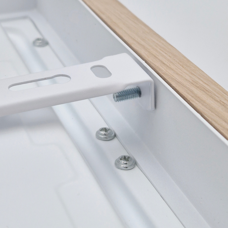 Brilagi - Luz de techo LED regulable para baño WOODY FRAME LED/24W/230V roble 30x30 cm 3000-6000K IP44 + control remoto