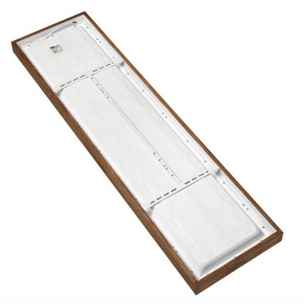 Brilagi - Luz de techo LED regulable para baño WOODY FRAME LED/50W/230V roble cereza 120x30 cm 3000-6000K IP44 + control remoto