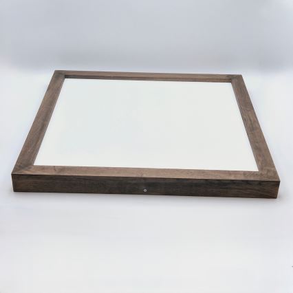 Brilagi - Luz de techo LED regulable para baño WOODY FRAME LED/50W/230V roble 60x60 cm 3000-6000K IP44 + control remoto