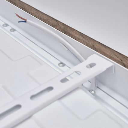 Brilagi - Luz de techo LED regulable para baño WOODY FRAME LED/50W/230V roble 60x60 cm 3000-6000K IP44 + control remoto