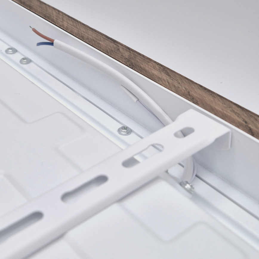 Brilagi - Luz de techo LED regulable para baño WOODY FRAME LED/50W/230V roble 60x60 cm 3000-6000K IP44 + control remoto