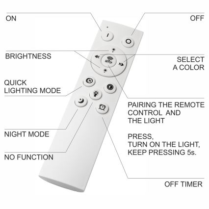 Brilagi - Luz de techo LED regulable para baño WOODY FRAME LED/50W/230V roble 60x60 cm 3000-6000K IP44 + control remoto