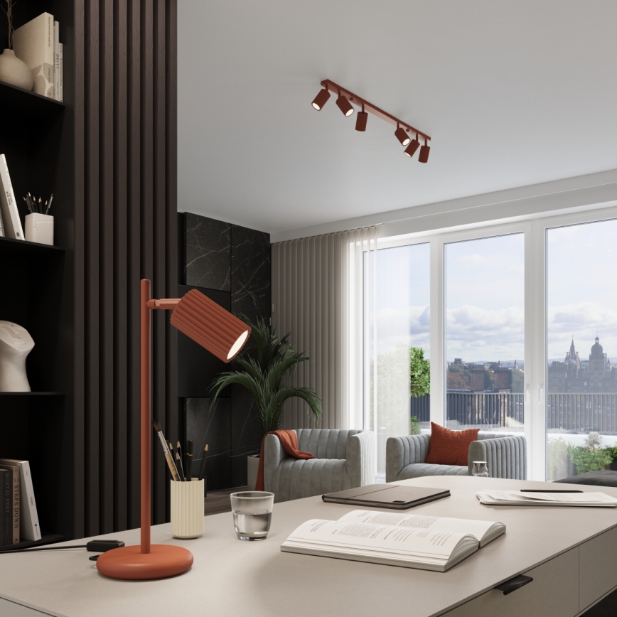 Brilagi - Lámpara LED suspendida por cable CRESTO 1xGU10/10W/230V roja