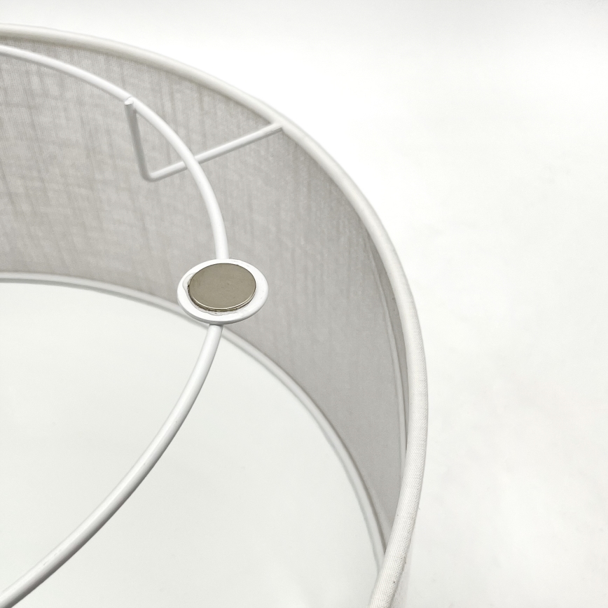 Brilagi - Lámpara de techo LED BELLADONNA 1xE27/15W/230V diámetro 30 cm blanco/roble nogal