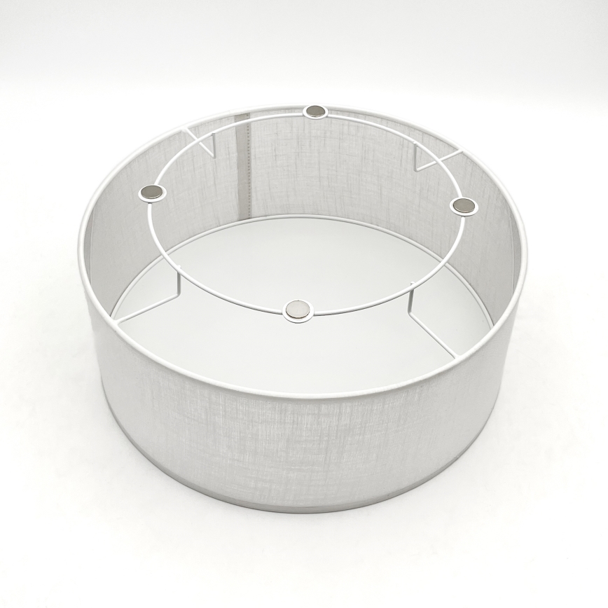 Brilagi - Lámpara de techo LED BELLADONNA 1xE27/15W/230V diámetro 30 cm blanco/roble nogal